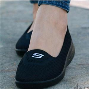 کتونی اسکیچرز زنانه اسپرت ورزشی Sketchers رنگ سفید طوسی کد 441120