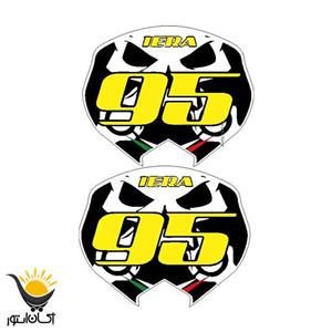 برچسب کلاه کاسکت طرح اسکلت 95