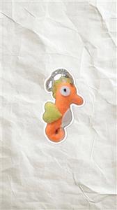 اسباب بازی نمدی بند دار اسب آبی نارنجی