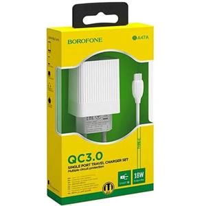اداپتور BOROFONE\nمدلBA 47A TYPE-C 18W