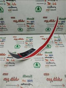 ارم (برچسب) قاب دمی گیتاری بغل موتور بنلی 150 جدید نیوفیس مشکی قرمز اصلی (راست)