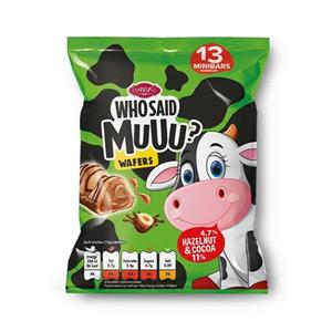 شکلات بار ای بی کا ABK Who Said Muuu Baked Milk با مغز شکلات فندقی 200 گرم