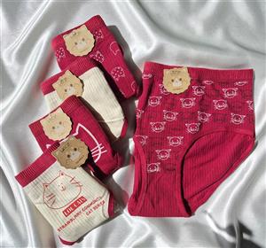 شورت دخترانه عروسکی نخی کبریتی XL وارداتی