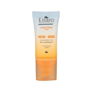 کرم ضد آفتاب بی‌رنگ صورت الارو SPF 50 مدل Hyaluronic acid ‌محافظ در برابر اشعه UVA و UVB مناسب برای انواع پوست حجم 40 میلی‌لیتر