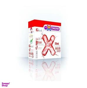 کاندوم ایکس دریم (Xdream) مدل Hot 6in1 بسته 3 عددی