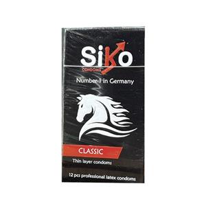 کاندوم نازک و کلاسیک SIKO اصل آلمان | بسته ۱۲ عددی  کیفیت درجه یک برای رابطه‌ای طبیعی و راحت