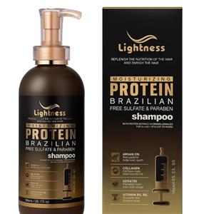 شامپو احیاء کننده و صاف کننده لایتنس Lightness مدل Protein Brazilian حجم 800 میل | اصلی | زنانه شاپ