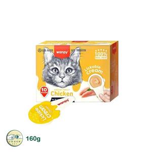 بستنی قاشقی گربه ونپی طعم مرغ وزن 160گرم  (یک عدد)