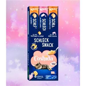 بستنی گربه کوشیدا Coshida Cat Ice Cream با طعم مرغ و ماهی بسته ۷عددی