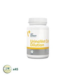 قرص گربه وت اکسپرت بهبود سیستم مجاری ادراری URINOVET CAT DILUTION بسته 45 عددی