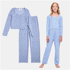 ست بلوز و شلوار راحتی دخترانه مدل Z1Z4