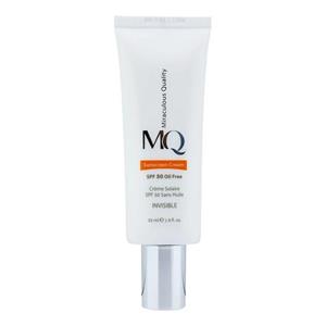 کرم ضدآفتاب بی‌رنگ ام کیو SPF50 مدل INVISIBLE، مناسب پوست‌های چرب، حجم 55 میلی‌لیتر