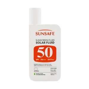 فلوئید ضد آفتاب پوست چرب و حساس SPF50 سان سیف 55 گرم