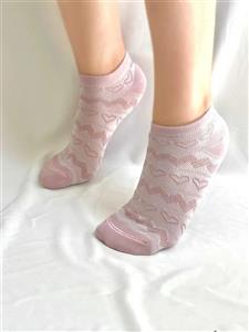 جوراب مچی زنانه توری قلب