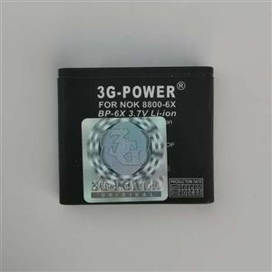 باتری موبایل مدل BP-6X  ظرفیت 700 میلی آمپر مناسب برای گوشی موبایل نوکیا 8800