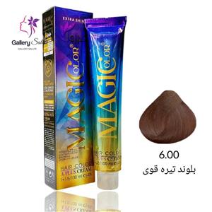 رنگ موی کم آمونیاک مجیک کالر رنگ بلوند تیره قوی شماره 6.00 حجم 100 میلی لیتر/  Magic Color Low Ammonia Hair Dye No. 6.00 INTENSIVE DARK BLONDE 100ml