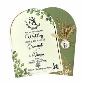 کارت عروسی شیک و خاص پک 10 عددی کد 444