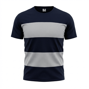 تیشرت مردانه بیسکوئیتی مدل یقه گرد پرچمی