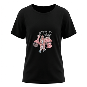 تیشرت دخترانه بچگانه تریکو طرح دختران فانتزی