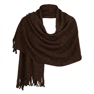 شال زنانه مخمل تدی طرح ریشه دار