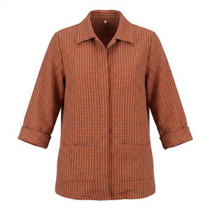 شومیز مانتویی زنانه فاستونی پیچازی جیب دار