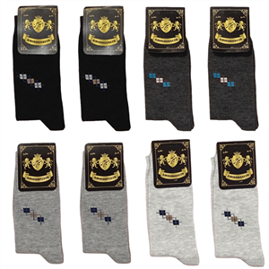 جوراب مردانه ساق بلند نخ پنبه نانو عطری