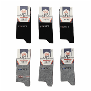 جوراب مردانه ساق بلند نخ کتان نانو