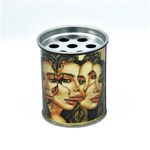 ✨زیر سیگاری قوطی فلزی طرح دخترانه 🌺