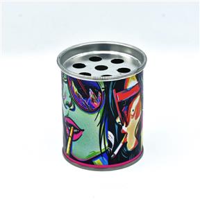 زیر سیگاری قوطی فلزی طرح دخترانه 🎎