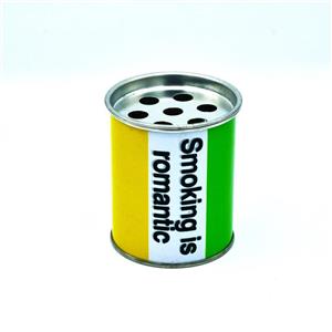 ✨زیر سیگاری قوطی فلزی طرح R🟡🟢 Smoking is Romantic