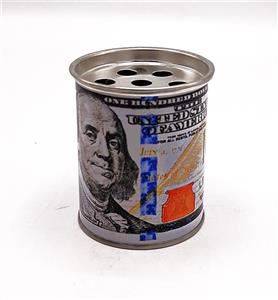 ✨زیر سیگاری قوطی فلزی طرح دلار💲💵