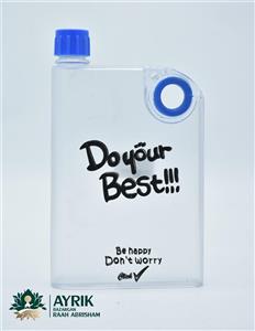 📖✨ قمقمه کتابی طرح جلد کتاب با متن انگیزش Do your Best |