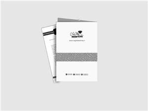پوشه پشت طوسی 230 گرم ( تک رنگ مشکی)