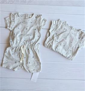 رامپر دخترانه گلدوزی شده برند MotherCare