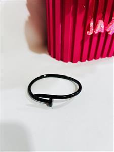 دستبند بنگل استیل مردانه مشکی طرح میخی