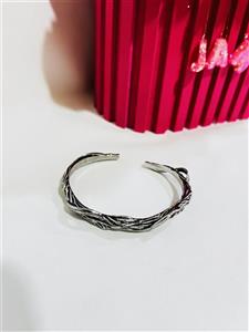 دستبند بنگل استیل مردانه طرح دار