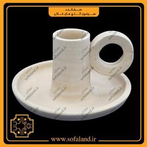 شمعدان دسته گرد سفالند