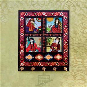 جاکلیدی چوبی (طرح A18)-دیواری،سنتی،لوکس،فانتزی