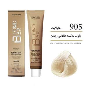رنگ مو گرمایل شماره 905 حجم 120 میلی لیتر رنگ بلوند پلاتینه طلایی روشن