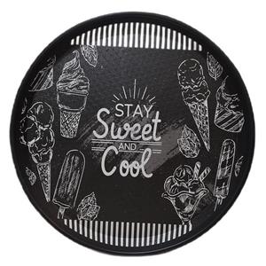 سینی مدل گرد طرح STAY SWEET