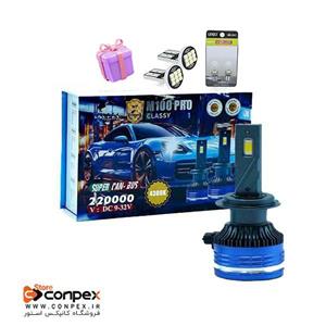 هدلایت لامپ خودرو تک پرو مدل M100 pro پایه H1 بسته 2 عددی