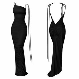 پیراهن ماکسی پشت چین دار بلند برند کاترین کد 8031