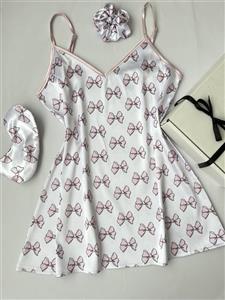 پیراهن ساتن LX طرح پاپیون