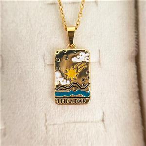 گردنبند ستاره دنباله دار طلایی