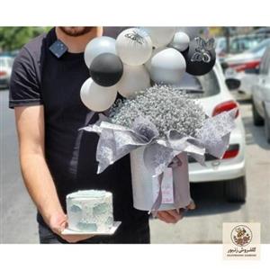 بهترین گل و کیک برای روز پدر 3663 | کد: ZNB-PP7