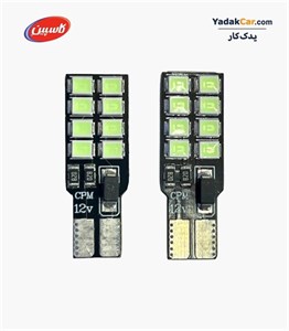 لامپ خودرو کاسپین مدل SUPER LED 16CHIP ICE BLUE بسته دو عددی  