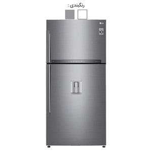 یخچال فریزر بالا پایین ال جی 852 ا ۶۳۰ لیتر GRM-852 سفید نقره