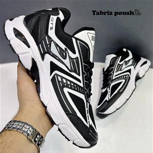 کفش اسپرت بروکس طبی زیره دو تیکه رویه اسپیسر سفید آبی تبریز پوش