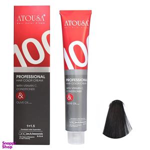 رنگ مو آتوسا شماره 1.1-C1 رنگ مشکی پرکلاغی حجم 100 میلی‌ لیتر