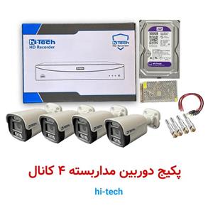 پکیج ۴ کانال دوربین مداربسته بالت دید در شب رنگی